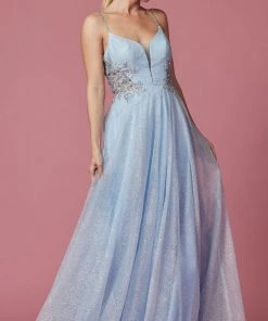 Nox Anabel T1033 - Floral Embroidered Prom Dress