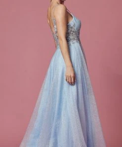 Nox Anabel T1033 - Floral Embroidered Prom Dress