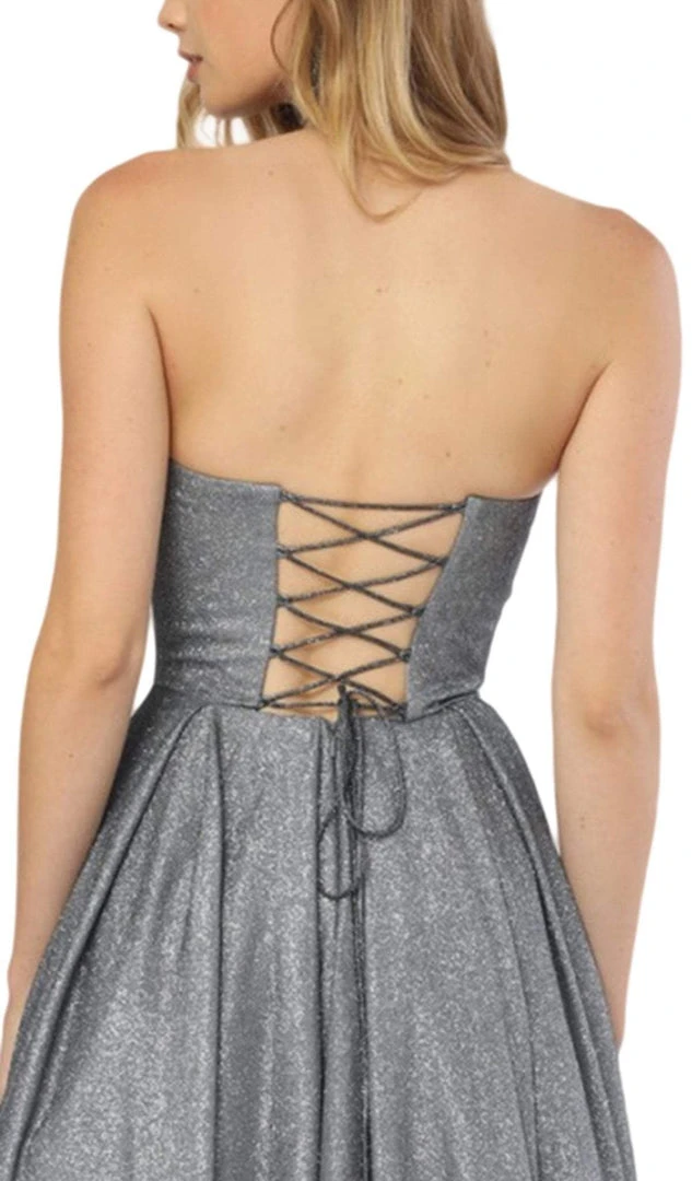 Nox Anabel - T258 Lustrous Strapless Sweetheart A-Line Evening Gown 6 Nox Anabel - T258 Lustrous Strapless Sweetheart A-Line Evening Gown