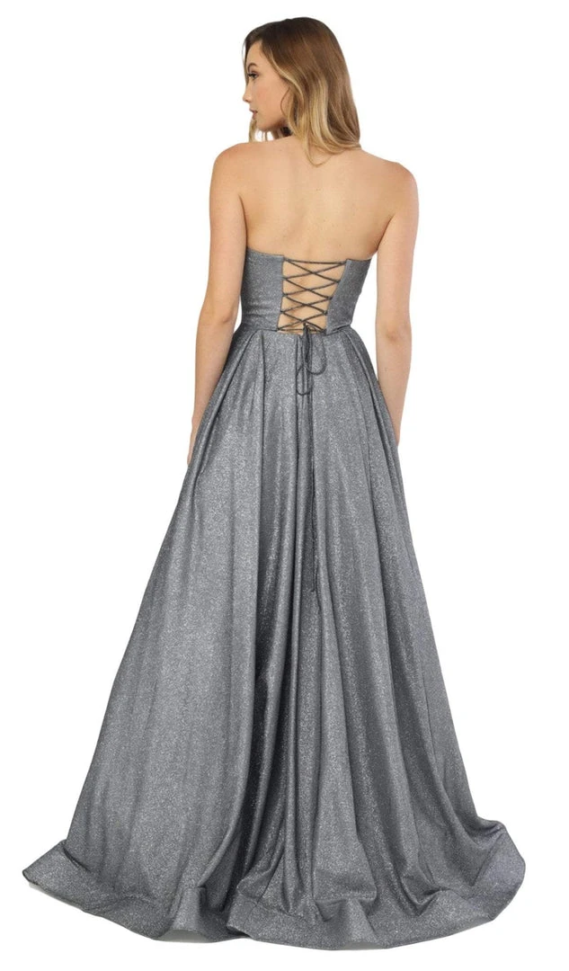 Nox Anabel - T258 Lustrous Strapless Sweetheart A-Line Evening Gown 5 Nox Anabel - T258 Lustrous Strapless Sweetheart A-Line Evening Gown