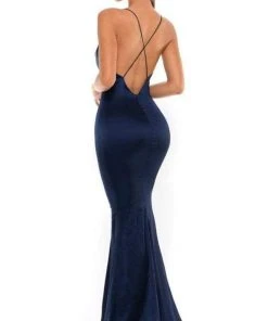 Portia And Scarlett - Dana Gown Cowl Neck Satin Gown