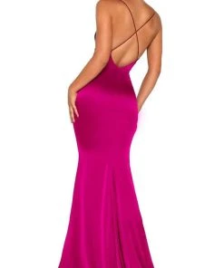 Portia And Scarlett - Dana Gown Cowl Neck Satin Gown
