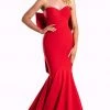 Portia And Scarlett - PS21005 Bow Accented Back Mermaid Gown