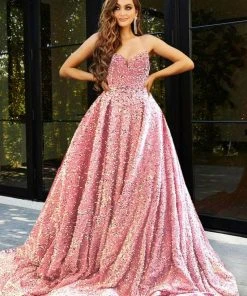 Portia And Scarlett - Ps21208B Strapless Sequin Ballgown 15 Portia And Scarlett - Ps21208B Strapless Sequin Ballgown