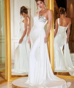 Portia And Scarlett - PS21219 Embellished One Shoulder Trumpet Dress