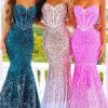 Portia And Scarlett - Ps22346 Strapless Ombre Sequin Gown 2 Portia And Scarlett - Ps22346 Strapless Ombre Sequin Gown