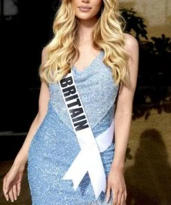 Portia And Scarlett PS22484C - Overlaid Neck Cocktail Dress