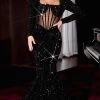 Portia And Scarlett PS22556 - Square Sheer Corset Evening Gown