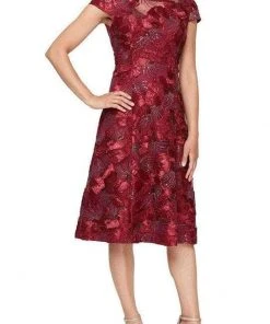 Portia And Scarlett - PS5005C Bedazzled High Neck Fitted Dress 9 Portia And Scarlett - PS5005C Bedazzled High Neck Fitted Dress