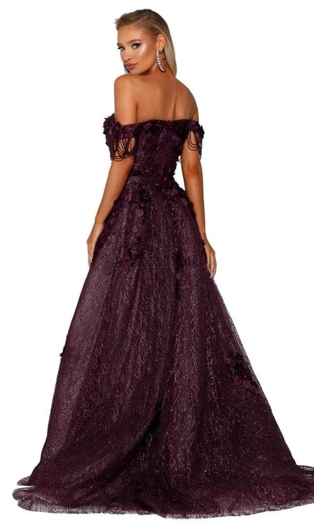 Portia And Scarlett - PS6001S Off Shoulder Overskirt Prom Gown 7 Portia And Scarlett - PS6001S Off Shoulder Overskirt Prom Gown