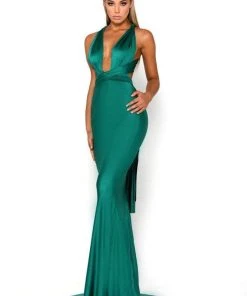Portia And Scarlett PS6110 - Plunging Neck Sheath Formal Dress