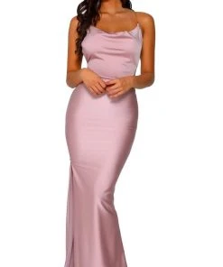 Portia And Scarlett - PS6319 Sleeveless Cowl Neck Metallic Strap Gown