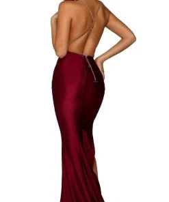 Portia And Scarlett - PS6319 Sleeveless Cowl Neck Metallic Strap Gown