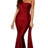 Portia And Scarlett - PS6321 One Shoulder Fitted Evening Gown 1 Portia And Scarlett - PS6321 One Shoulder Fitted Evening Gown