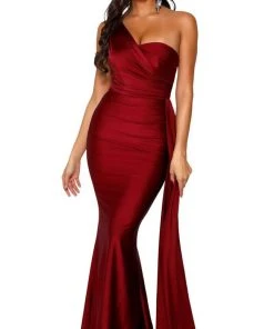 Portia And Scarlett - PS6321 One Shoulder Fitted Evening Gown