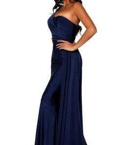 Portia And Scarlett - PS6321 One Shoulder Fitted Evening Gown