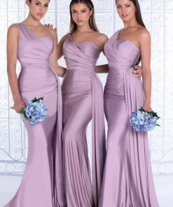 Portia And Scarlett - PS6321 One Shoulder Fitted Evening Gown