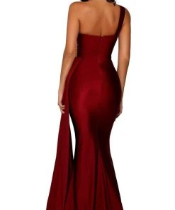 Portia And Scarlett - PS6321 One Shoulder Fitted Evening Gown