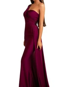 Portia And Scarlett - PS6321 One Shoulder Fitted Evening Gown