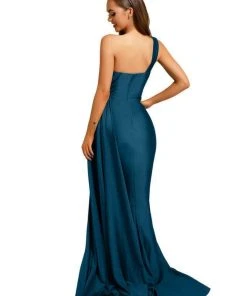 Portia And Scarlett - PS6321 One Shoulder Fitted Evening Gown