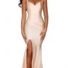 Portia And Scarlett - PS6339 Sleeveless V Neck High Slit Mermaid Gown