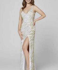 Primavera Couture - 3417 Strappy Back Column Dress 11 Primavera Couture - 3417 Strappy Back Column Dress