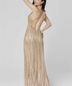 Primavera Couture - 3424 Beaded Column Long Dress 9 Primavera Couture - 3424 Beaded Column Long Dress