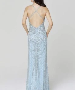 Primavera Couture - 3428 Beaded V-Neck Sheath Dress 15 Primavera Couture - 3428 Beaded V-Neck Sheath Dress