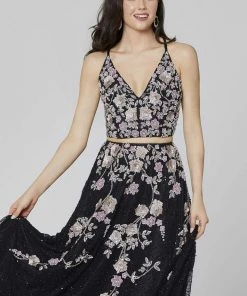 Primavera Couture - 3431 Two-Piece Sequined A-Line Dress