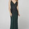 Primavera Couture - 3459 Beaded Plunging V-neck Sheath Dress