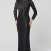 Primavera Couture - 3488 Jewel Bugle Beads Long Dress 1 Primavera Couture - 3488 Jewel Bugle Beads Long Dress