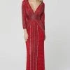 Primavera Couture - 3494 Long Sleeve Beaded Long Dress 1 Primavera Couture - 3494 Long Sleeve Beaded Long Dress
