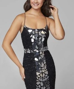 Primavera Couture - 3616 Fully Beaded Cut-Glass Accent Evening Dress 35 Primavera Couture - 3616 Fully Beaded Cut-Glass Accent Evening Dress