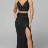 Primavera Couture - 3647 Two Piece Plunging V Neck Dress 2 Primavera Couture - 3647 Two Piece Plunging V Neck Dress