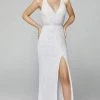 Primavera Couture - 3725 Beaded Sleeveless V-Neck Long Gown