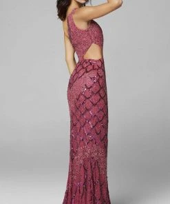 Primavera Couture - 3729 Asymmetrical Sheath Dress