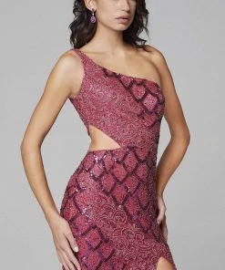 Primavera Couture - 3729 Asymmetrical Sheath Dress