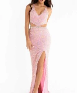 Primavera Couture - 3744 V-Neck Multiple Straps Long Gown 47 Primavera Couture - 3744 V-Neck Multiple Straps Long Gown