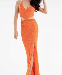 Primavera Couture - 3744 V-Neck Multiple Straps Long Gown 41 Primavera Couture - 3744 V-Neck Multiple Straps Long Gown