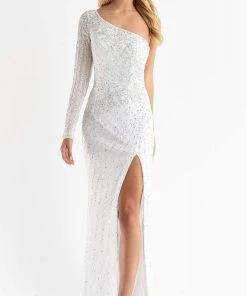 Primavera Couture - 3785 Asymmetrical One Shoulder Gown 45 Primavera Couture - 3785 Asymmetrical One Shoulder Gown