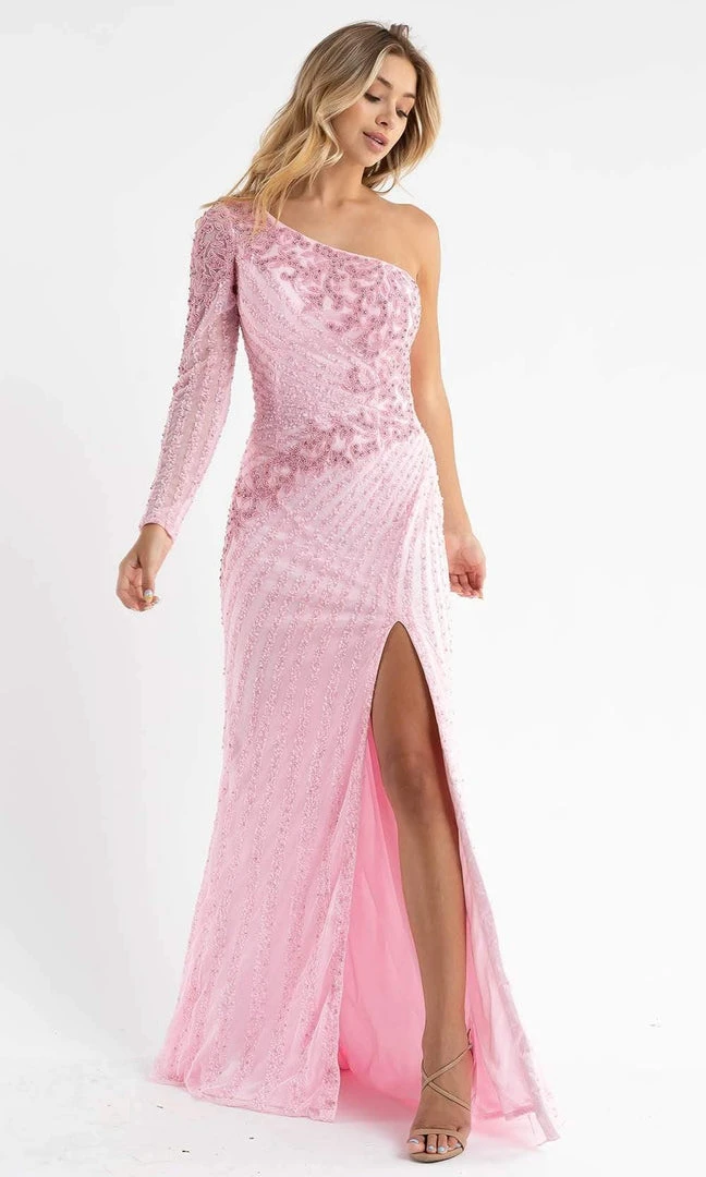 Primavera Couture - 3785 Asymmetrical One Shoulder Gown 27 Primavera Couture - 3785 Asymmetrical One Shoulder Gown