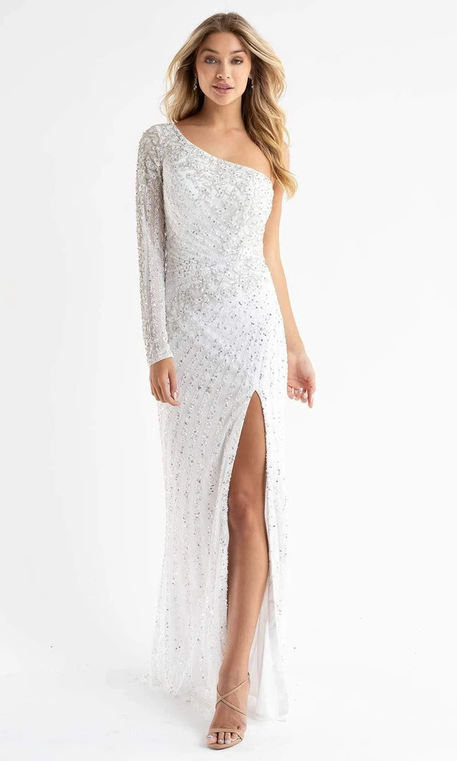 Primavera Couture - 3785 Asymmetrical One Shoulder Gown 11 Primavera Couture - 3785 Asymmetrical One Shoulder Gown