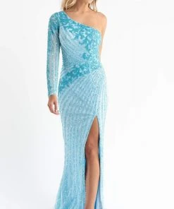 Primavera Couture - 3785 Asymmetrical One Shoulder Gown 64 Primavera Couture - 3785 Asymmetrical One Shoulder Gown