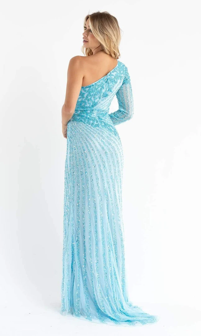 Primavera Couture - 3785 Asymmetrical One Shoulder Gown 29 Primavera Couture - 3785 Asymmetrical One Shoulder Gown