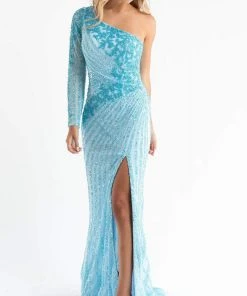 Primavera Couture - 3785 Asymmetrical One Shoulder Gown 62 Primavera Couture - 3785 Asymmetrical One Shoulder Gown