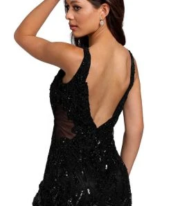 Primavera Couture 3822 - Embroidered Beaded Cocktail Dress