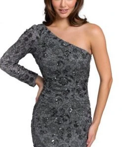 Primavera Couture 3865 - One Long Sleeve Cocktail Dress