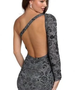 Primavera Couture 3865 - One Long Sleeve Cocktail Dress