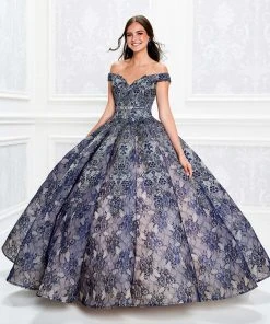 Princesa By Ariana Vara - PR11921 Off Shoulder Beaded Lace Ballgown