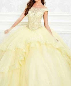 Princesa By Ariana Vara - PR11926 Off Shoulder Layered Ballgown